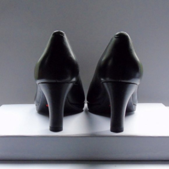 Rockport Black Leather Totalmotion, Trutech Heels Size 5.5 Unworn - Picture 8 of 14